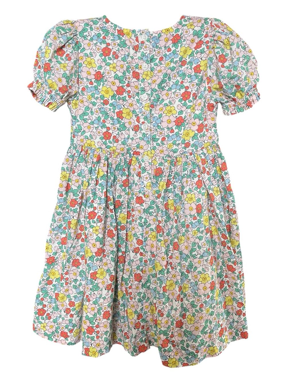 Mini Boden Madeline woven puff sleeve floral dress - Picture 3 of 7